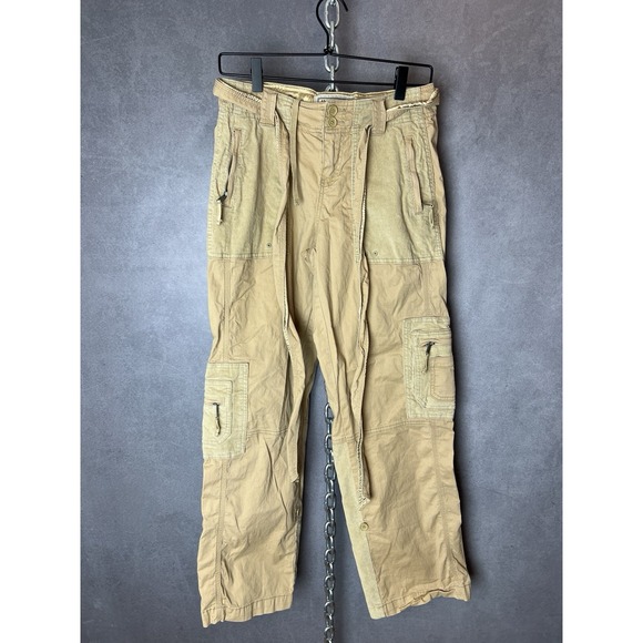 Abercrombie And Fitch Women's Cargo Pants‎ Satin Like Trim Size 262R